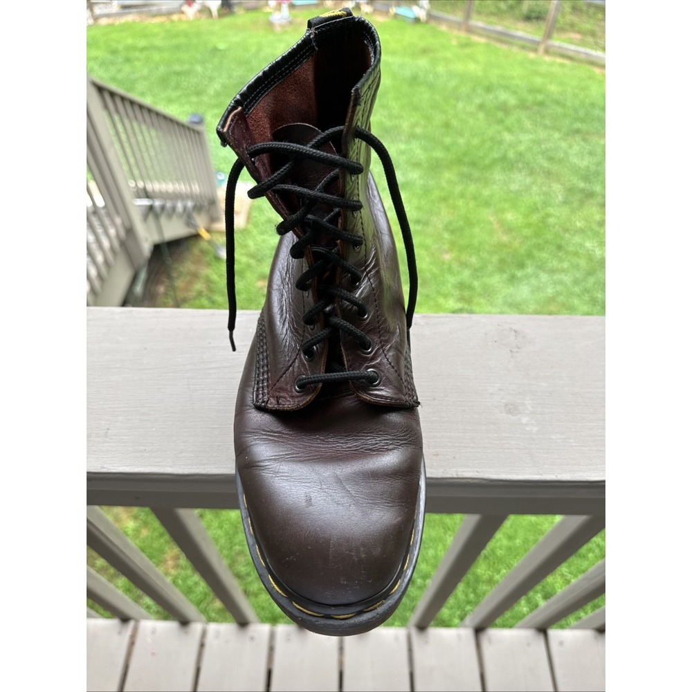 Dr. Martens Vintage Made in England Brown Leather Boots Men's US 9 UK 8 - Picture 10 of 15